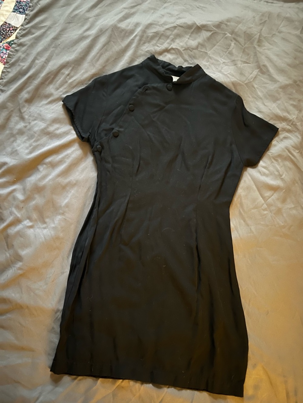 Black Cheongsam/Qipao Style Dress